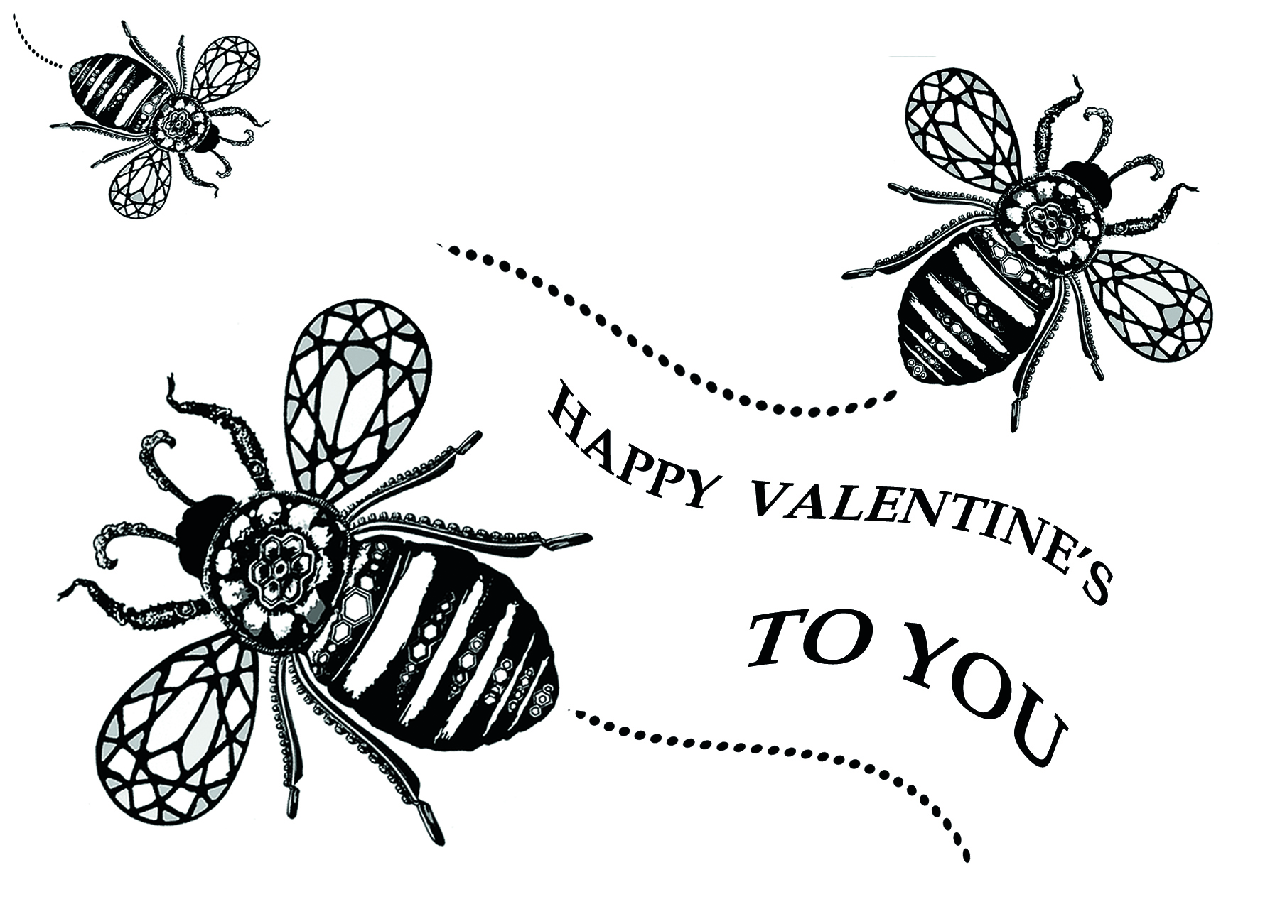 Small GEM BEES Postcard